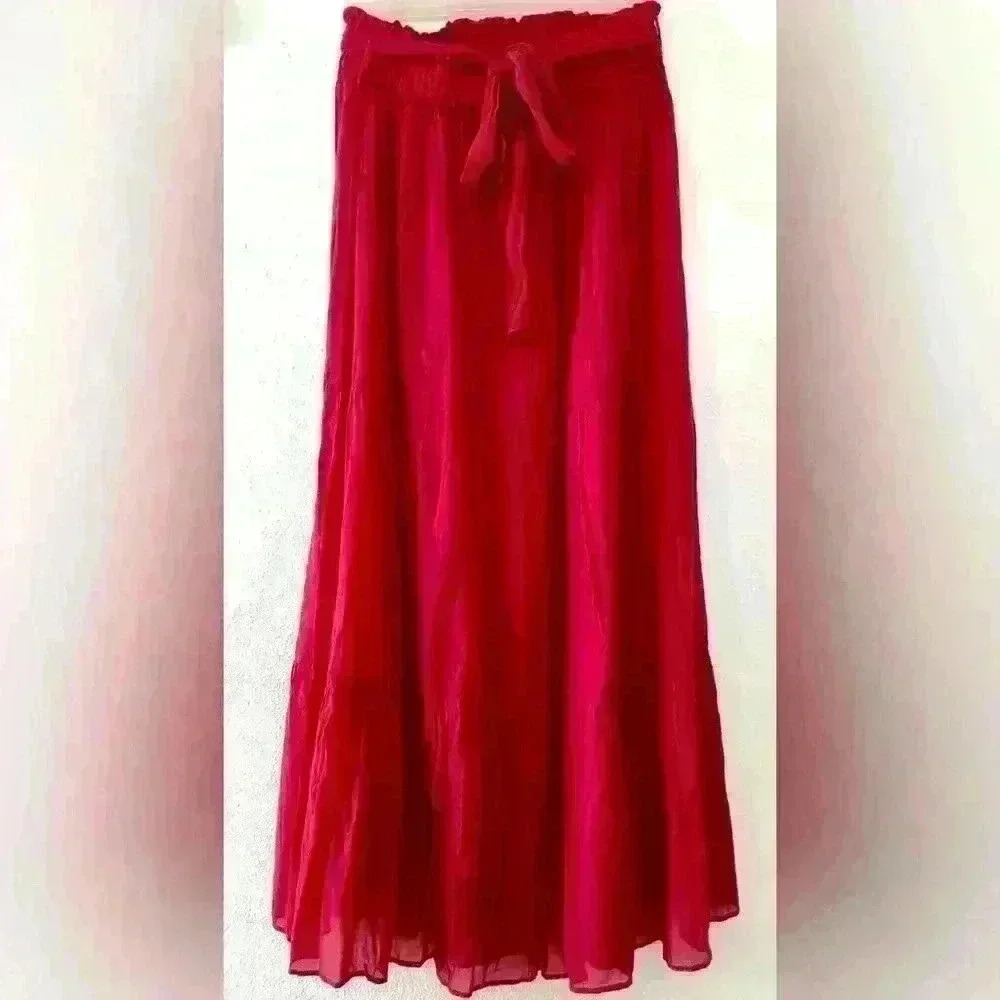 MNG Fuchsia long skirt